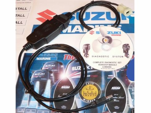 Suzuki buitenboordmotor (nieuw) diagnose kabel, 4 pin aansluiting