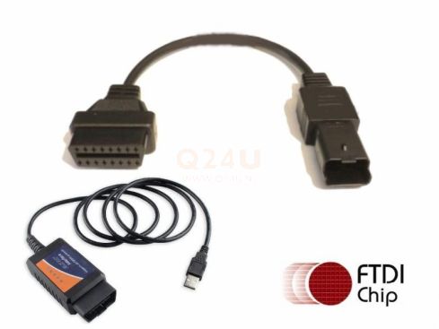 Motorbike (4 pins) diagnose kabel en software voor Ducati Motoren