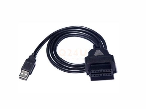 OBD2 kabel Female naar USB, 1 meter