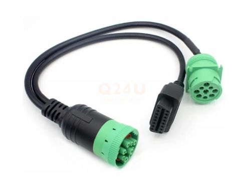 OBD2 16 pin naar J1939 9 pin Male en Female