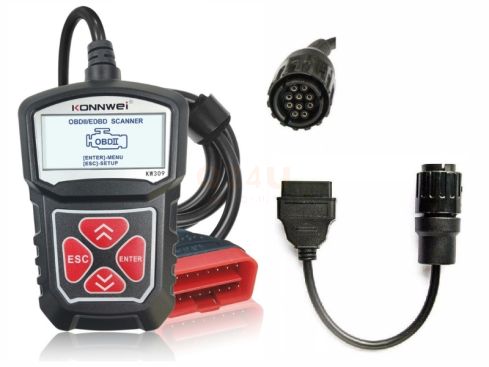 Diagnose handscanner voor BMW motoren met 10 pin ICOM aansluiting