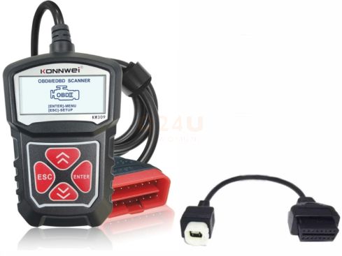 Diagnose handscanner voor Honda motoren met 4 pins aansluiting