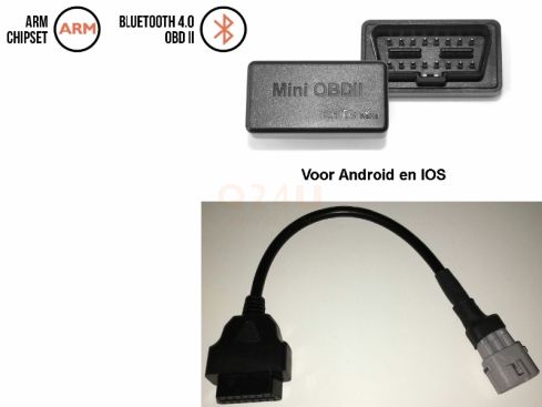 Diagnose set voor Suzuki motoren (6 pin), draadloos voor Android en IOS