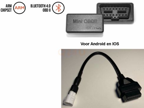 Diagnose set voor Yamaha motoren (3 pin), draadloos voor Android en IOS