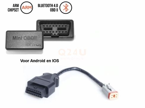 Diagnose set voor Harley Davidson motoren (4 pin), draadloos voor Android en IOS