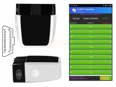 ELM327 version 2.2 OBD2 scanner, Bluetooth 4.0, voor Android en IOS