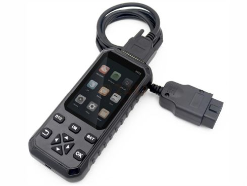 V313 2 in 1. Uitgebreide OBD2 handscanner voor het motormanagement en accu diagnose