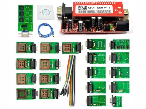 UPA USB Programmer V1.3, full adapter set