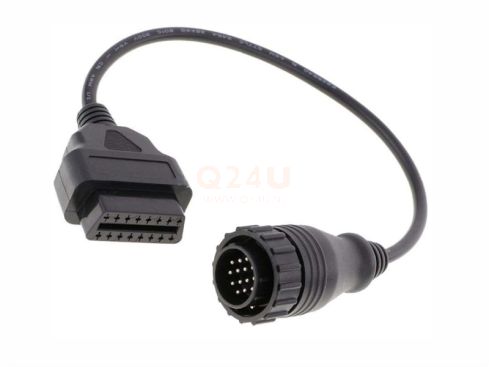 Verloopkabel OBD2 14 pin naar 16 pin voor busjes en vrachtwagens