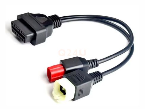 OBD2 16-Pins naar Kawasaki 6-Pins & EURO 5 Verloopkabel - Diagnose Adapter