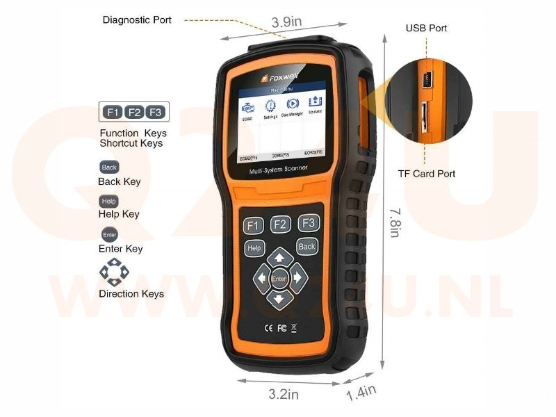 Foxwell NT530 Pro Plus OBD2 diagnose scanner voor alle systemen