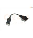 Verloopkabel OBD - OBD2 3 pin naar 16 pin voor Honda