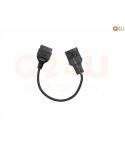 Verloopkabel OBD - OBD2 10 pin naar 16 pin voor Opel