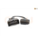Verloopkabel OBD - OBD2 12 pin naar 16 pin voor GM - Daewoo