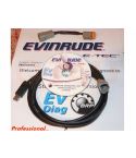 USB Evinrude e-tec diagnose kabel set met bootstrap