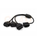 OBD2 male naar 3x OBD2 female, kabel 50 cm