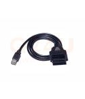 OBD2 kabel Female naar USB, 1 meter