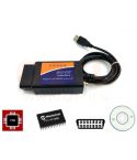 ELM327 OBD2 scanner, USB, met pic18f2480 en FTDI CHIP, met switch