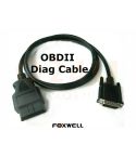 OBD2 aansluitkabel voor Foxwell handscanners - 16 pins male naar 15 pins male