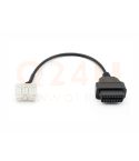 Tesla Model X / S (2012 / 2015) OBD2 verloopkabel 12 pin naar 16 pin