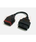 Komatsu 12-Pins naar OBD2 16-Pins Verloopkabel – Diagnose Adapter voor Bouwmachines