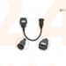 Verloopkabel OBD - OBD2 16 pin (rond) naar 16 pin voor Daf en Scania