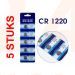 Knoopcelbatterij CR1220, 5 stuks voor auto afstandsbediening