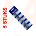 Knoopcelbatterij CR2450, 5 stuks voor auto afstandsbediening
