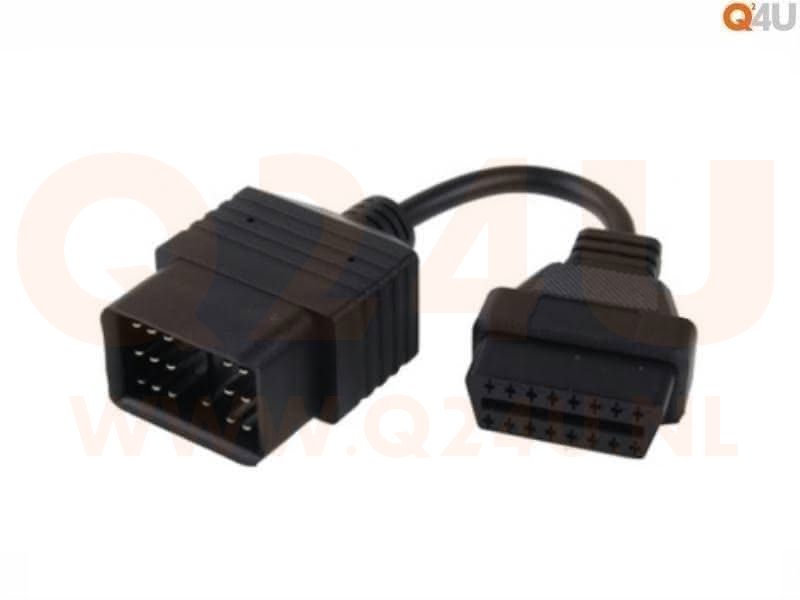 Verloopkabel OBD - OBD2 17 pin naar 16 pin voor Toyota