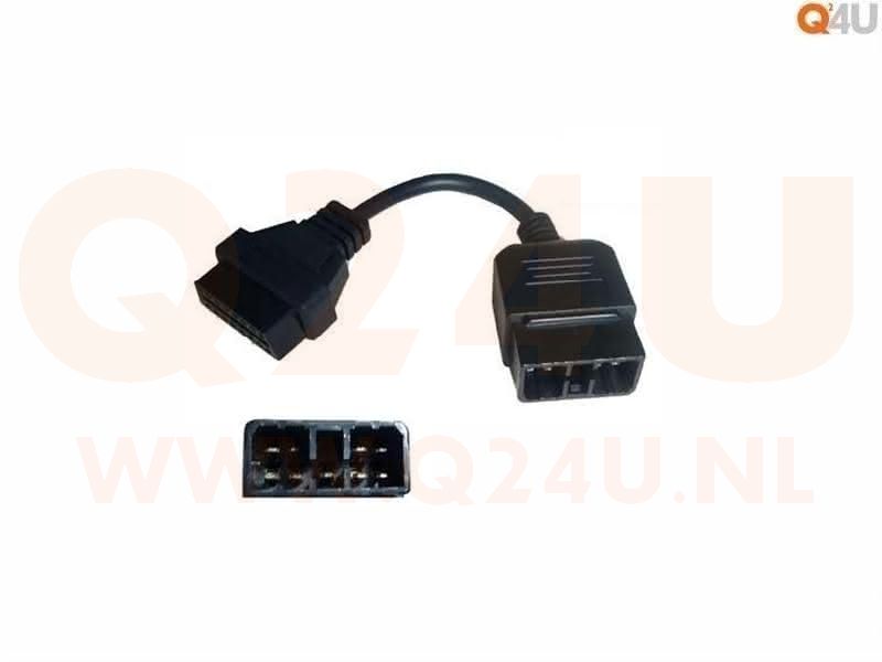 Verloopkabel OBD - OBD2 9 pin naar 16 pin voor Subaru