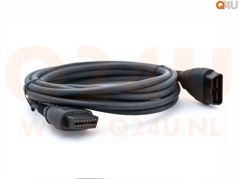 OBD2 16 pins verlengkabel. Male - Female, 150 cm.