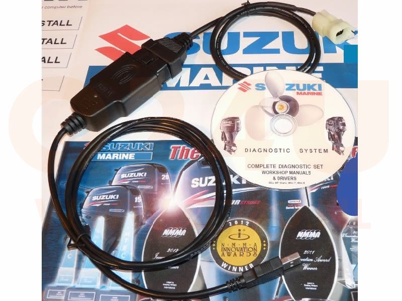 Suzuki buitenboordmotor (nieuw) diagnose kabel, 4 pin aansluiting