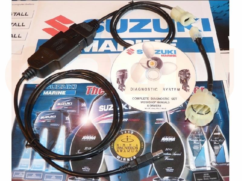 Suzuki buitenboordmotor diagnose kabel - met ronde connector