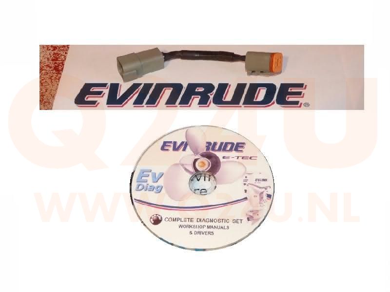 Evinrude Marine Bootstrap kabel tec + MAPS en Handleiding - pn: 5000901