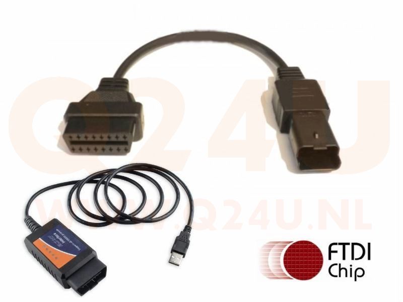 Motorbike (4 pins) diagnose kabel en software voor Ducati Motoren