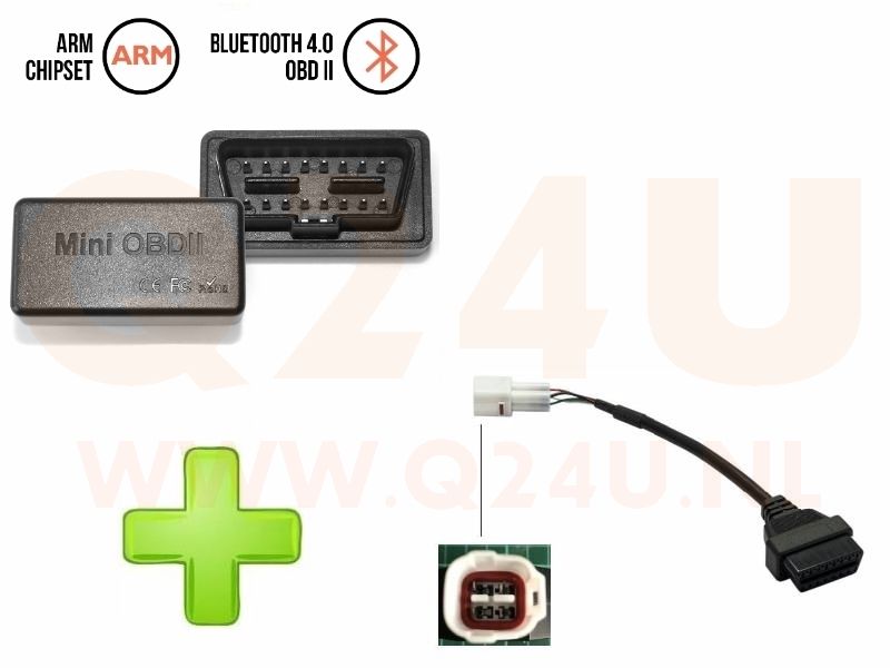 Diagnose  scanner voor Yamaha 4 pin motoren, voor Android en IOS