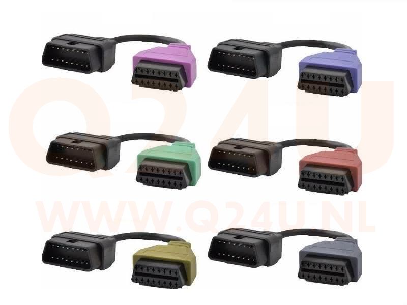 6 x OBD2 verloop kabel voor Fiat – Alfa Romeo