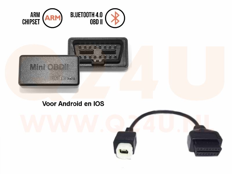 Diagnose scanner voor Honda motoren, 4 pin, voor Android en IOS