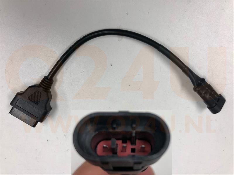 Verloopkabel OBD2 16 pin naar 3 pin voor APRILIA, PIAGGIO, VESPA