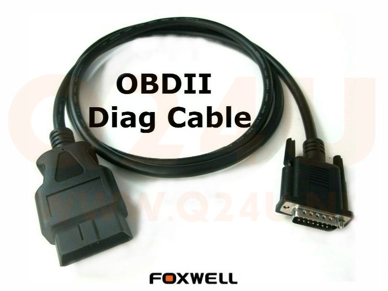 OBD2 aansluitkabel voor Foxwell handscanners - 16 pins male naar 15 pins male
