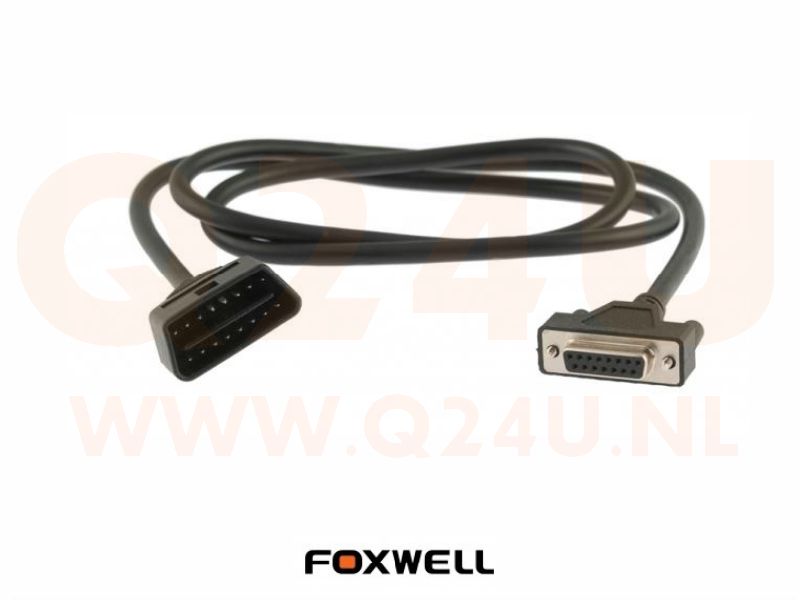 OBD2 aansluitkabel voor Foxwell handscanners - 16 pins male naar 15 pins female