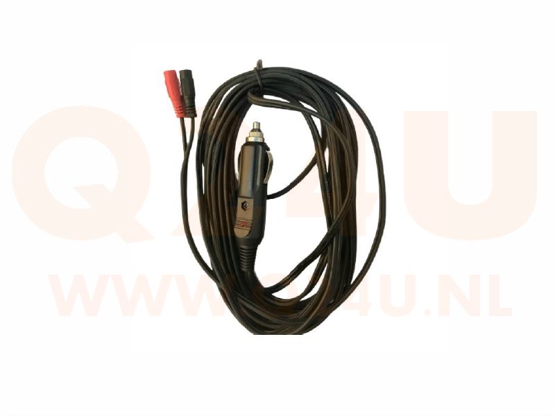 12v sigaretten aansluiting na naar 2x female banana