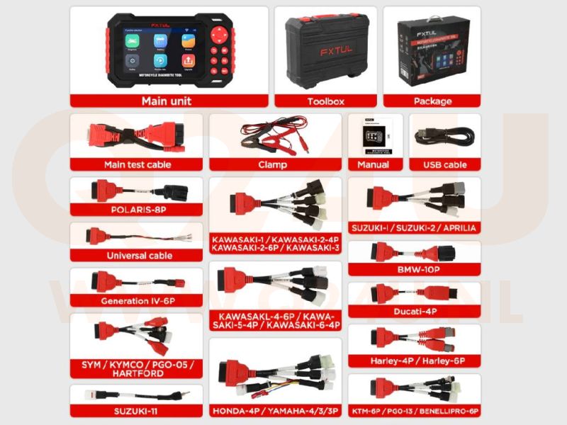 FXTUL M7 motorbike diangose scanner – universeel 