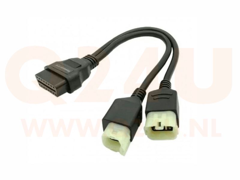 Kawasaki 4+6 Pin naar 16 Pin OBD2 Verloopkabel