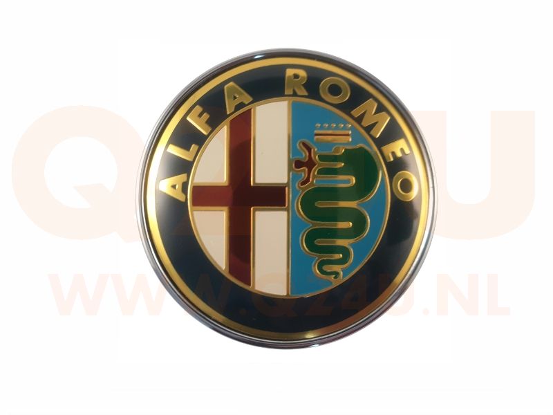 Alfa Romeo logo goud model, 74 mm - 2 stuks